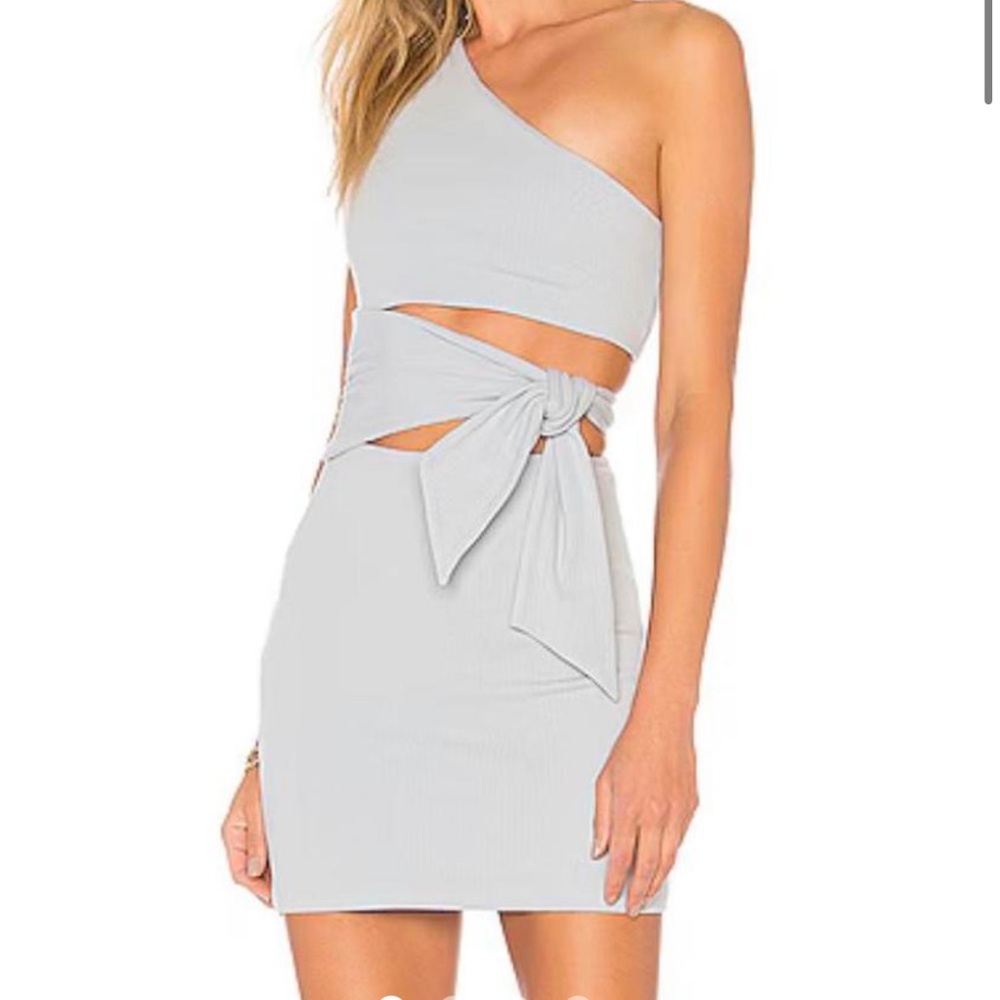 Lovers and friends One-Shoulder blue Gray Dress